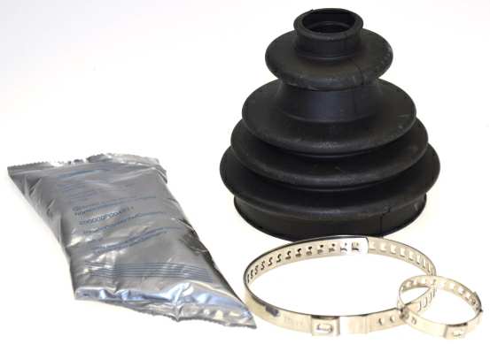 SPIDAN Drive shaft boot 10714849 Material: Neoprene
Inner diameter 1 of [mm]: 21, Inner diameter 1 to [mm]: 23, Inner diameter 2 of [mm]: 77, Inner diameter 2 to [mm]: 80, Height [mm]: 90, Bellows Material: Polychloroprene (Neoprene), Version: FlexBoot, New Part: 1.