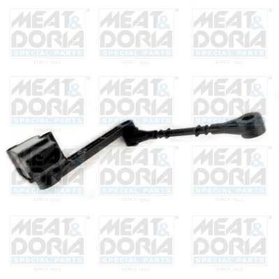 MEAT & DORIA Sensor für Leuchtweitenregulierung 957765 Einbauposition: Hinterachse rechts, Anzahl der Steckkontakte: 6, Anzahl der belegten Pole: 3, Steckergehäuseform: D-Form, Federungsart: für Fahrzeuge mit Luftfederung 1.