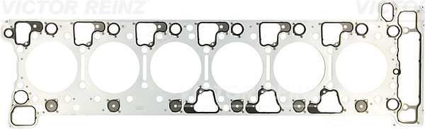 VICTOR REINZ Cyilinder head gasket 10437657 Gasket Design: Metal Elastomer Gasket, Thickness [mm]: 1,3, Diameter [mm]: 137,4, only in connection with: 14-10581-01