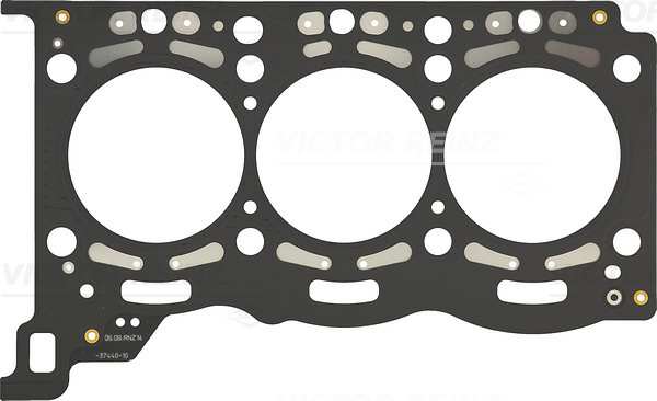 VICTOR REINZ Cyilinder head gasket 859978 Thickness: 1.63 mm, 2 gorgeous metal seal
Gasket Design: Multilayer Steel (MLS), Thickness [mm]: 1,63, Diameter [mm]: 84, Number of Holes: 2, only in connection with: 14-32324-01, Fitting Position: for cylinder 4-6