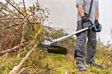 BOSCH Cordless brush cutter 11539302 GFR 18V-23 Brushcutter (without battery and charger, with shoulder strap, Pro-Tap spindle and cord, plant protection spike, 3-tooth knife), in cardboard box, Sound pressure level: 76 dB(A), Sound power level: 90 dB(A), Uncertainty K: 3 dB, Battery voltage: 18V, Diameter of the fibre: 2. 4mm, Blade thickness: 2mm, Bore diameter: 25.4mm, Weight without battery: 3.6kg 4.