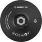 BOSCH Schleifteller 11539630 Klett-Schleifscheibe M14, Durchmesser: 125 mm, 12200 U/min 1.