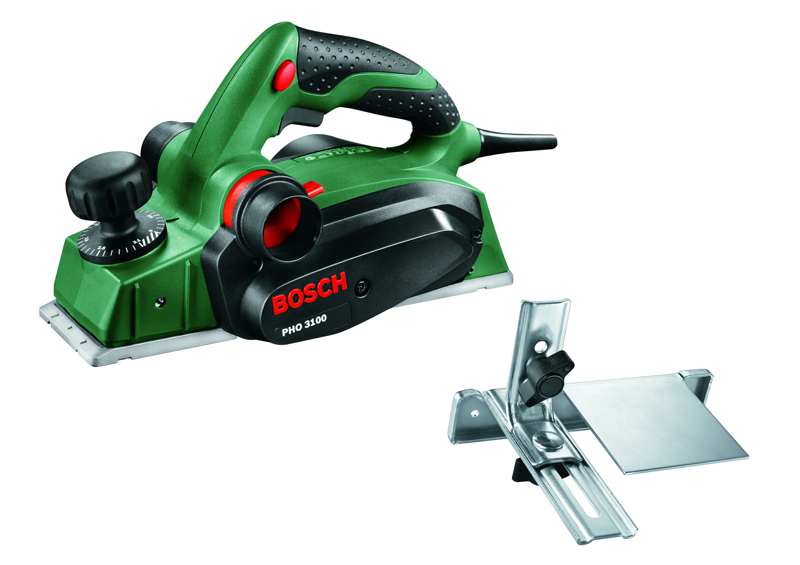 BOSCH Plane machine 11539775 PHO 3100 Planer in case, rated power input: 750W, power output: 420W, depth of cut: 0-3.1mm, groove depth: 0-9mm, planing width: 82mm, idle speed: 16500 rpm, machine weight: 2.6kg