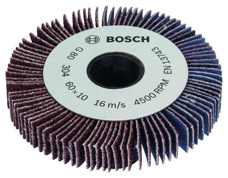 BOSCH Lamellen-Schleifwalze 11539863 Lamellenwalze, Breite der Schleifwalzen: 10 mm, Körnung: 80, Kurzbezeichnung LR 10 K80