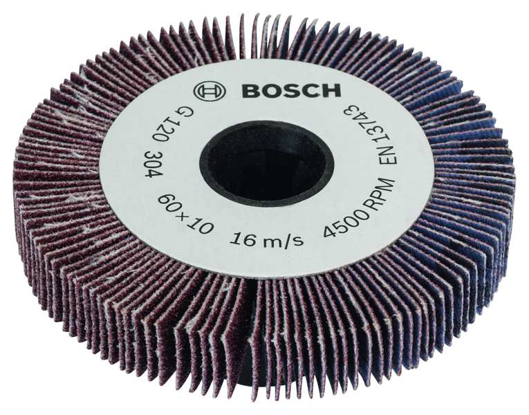 BOSCH Lamellen-Schleifwalze 11539864 Lamellenwalze, Breite der Schleifwalzen: 10 mm, Körnung: 120, Kurzbezeichnung LR 10 K120