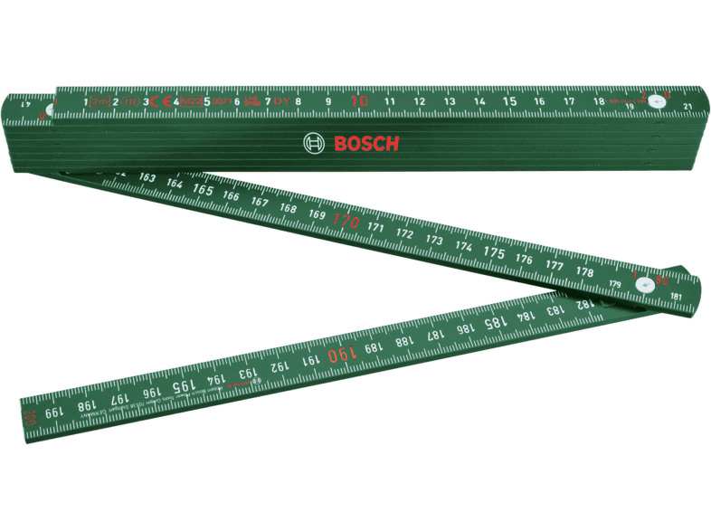 BOSCH Gliedermaßstab 11539564 Colstok, 2m, grün 1.