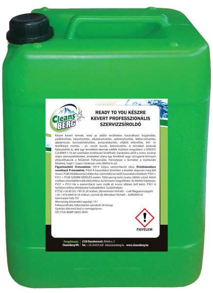 CLEANSBERG Fettlöser 11541095 Bereit für Sie fertig gemischter Profi-Service-Entfetter, 10 Liter, fertig gemischtes Produkt, das in folgenden Bereichen eingesetzt werden kann: Insektenbeseitigung, Bodenreinigung, Polsterreinigung, Teilereinigung, Schrankreinigung, Bremsscheibenreinigung, Maschinenwäsche, Karosserie Reinigung, Planenreinigung, Ölfleckenentfernung, Reinigung von Leder- und Textilpolstern
Kann aus Gründen der Qualitätssicherung nicht zurückgenommen werden!