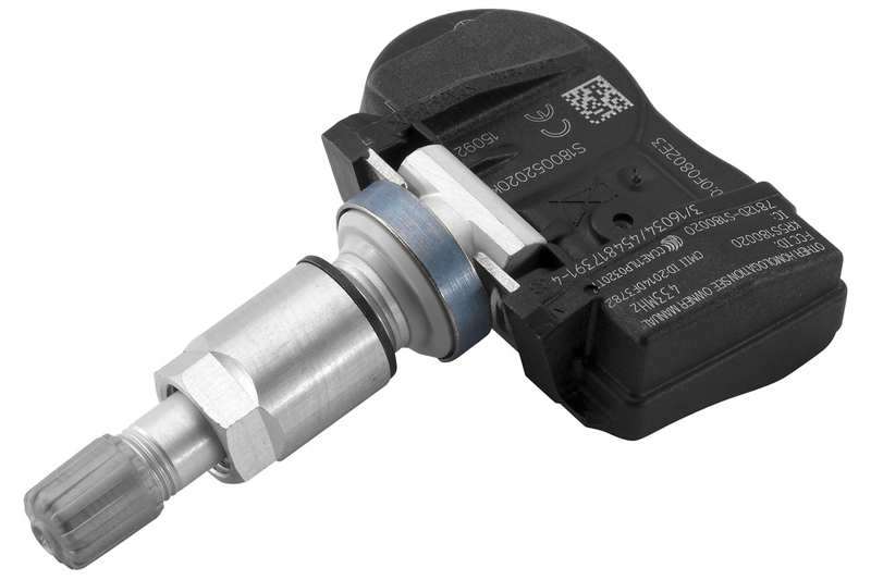 VDO Tire pressure sensor 10925846 Version: TG1C, Permissible maximum speed [km/h]: 250, Rims: for steel rims, for light alloy rims, Valve stem material: Aluminium, Colour: Silver, Frequency Range [MHz]: 433, Follow installation instructions: