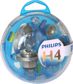 PHILIPS Bulb kit 10701505 Lamp Type: H4, Voltage [V]: 12, Rated Power [W]: 60/55, Socket Type: P43t-38 
Lamp Type: H4, Voltage [V]: 12
Cannot be taken back for quality assurance reasons! 3.