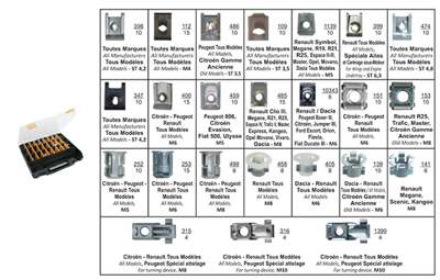 RESTAGRAF Mutter-Satz - AUSRÜSTUNG – VERBINDUNGSELEMENTE - 94