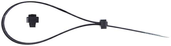 RESTAGRAF Cable ties 10996510 Black, grazing diameter: 16 - 100 mm, size: 375 x 7.6 mm, 12 pcs/pack