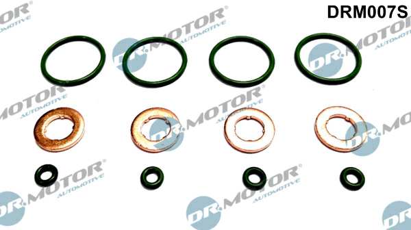 DR.MOTOR AUTOMOTIVE Sealing ring 11140845 Set, for 4 injectors, 12 -piece set