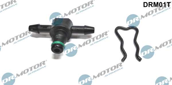 DR.MOTOR AUTOMOTIVE Pipe joint 11141135 T Type, Universal, 1 pc
Manufacturer Restriction: Bosch, Shape: T-Piece, Material: Plastic, Supplementary Article/Info 2: with fuse