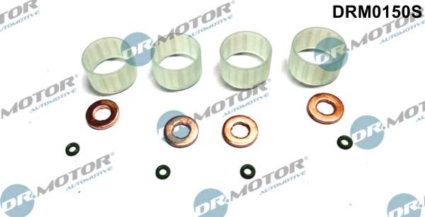 DR.MOTOR AUTOMOTIVE Sealing ring 11141066 Set, for 4 injectors, 12 -piece set