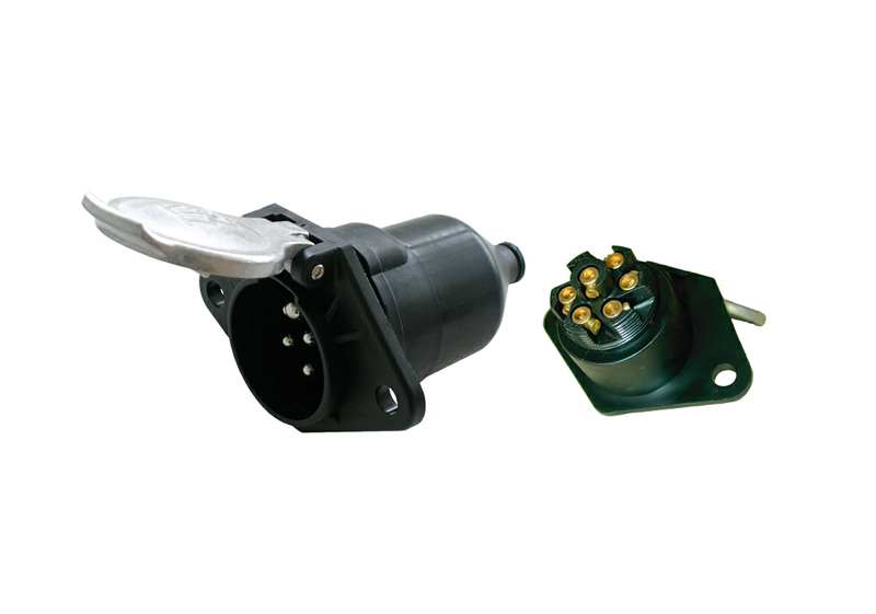 VIGNAL Trailer electric connector 157418 24N, 7 poles, substrate, plastic