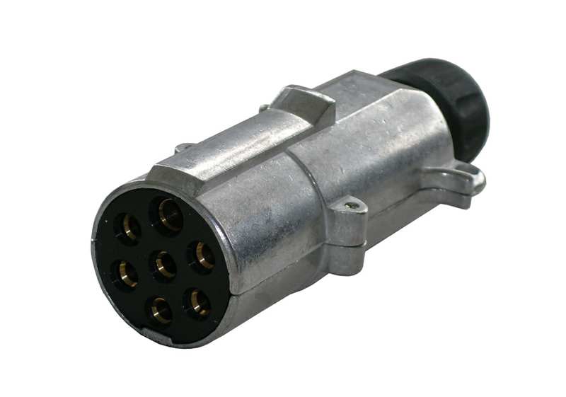 VIGNAL Trailer electric connector 157421 24N, 7 poles, plug, metal