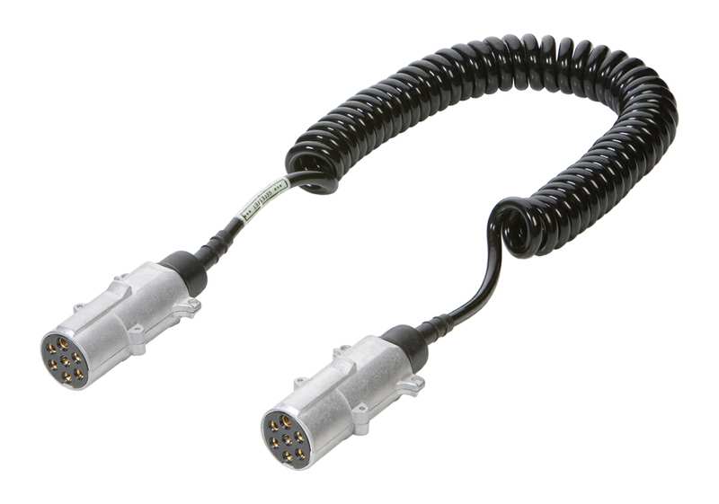 VIGNAL Trailer electric connector 157415 Spiral, 24N+, metal connector, L: 3 m, LMAX: 4.5 m