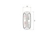 VIGNAL Width lamp (side-signal) 157123 FEC12 LED NU, LED-12 / 24V, white / red, wire: 1000 mm 3.