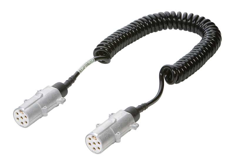 VIGNAL Trailer electric connector 157416 Spiral, 24S+, metal connector, L: 3 m, LMAX: 4.5 m