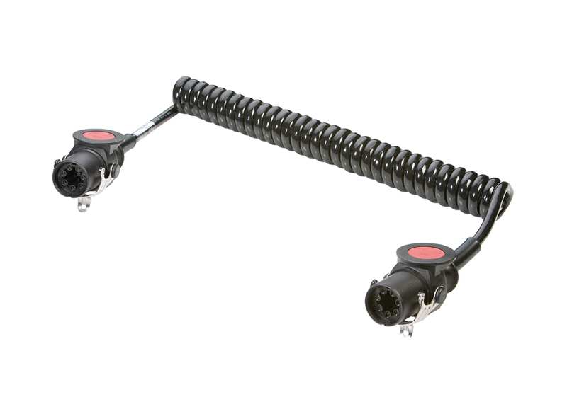 VIGNAL Trailer electric connector 157483 Spiral, ABS-EBS, L: 3 m, Lmax: 4.5 m