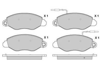 E.T.F. Brake pad for disc brake (cargo)