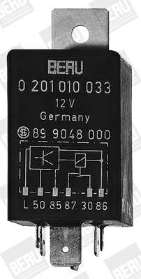 BERU Glow plug controller 788272 Number of Cylinders: 4, Specification: (( 5,1 Sec., )) 180 Sec. 
Number of Cylinders: 4, Voltage [V]: 12, Glow Plug Design: after-glow capable, Pre-glow time [sec.]: 5, Post-glow time [sec.]: 180 1.