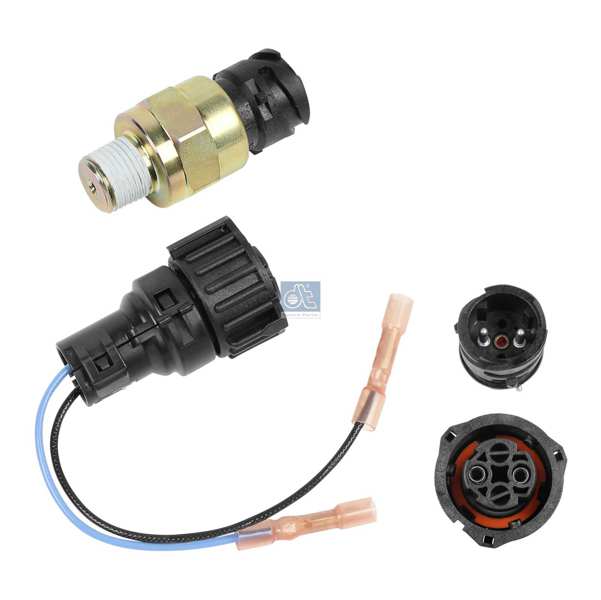 DT SPARE PARTS Druckluftsensor 10107268 Gewindemaß: M16 x 1,5, Schaltpunkt bis [bar]: 4,5, Schaltpunkt von [bar]: 3,9, Anzahl der Steckkontakte: 2 1.