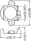 OSRAM LED bulb retaining ring 11210433 Leldiving Adapter H7, 1 pair
Lamp Type: LED 2.