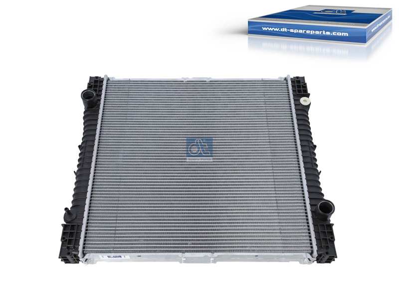 DT SPARE PARTS Radiator 10118844 Material: Aluminium, Supplementary Article/Info 2: without frame, Radiator type: Brazed cooling fins, Core Length [mm]: 608, Core Width [mm]: 605, Core Depth [mm]: 52
