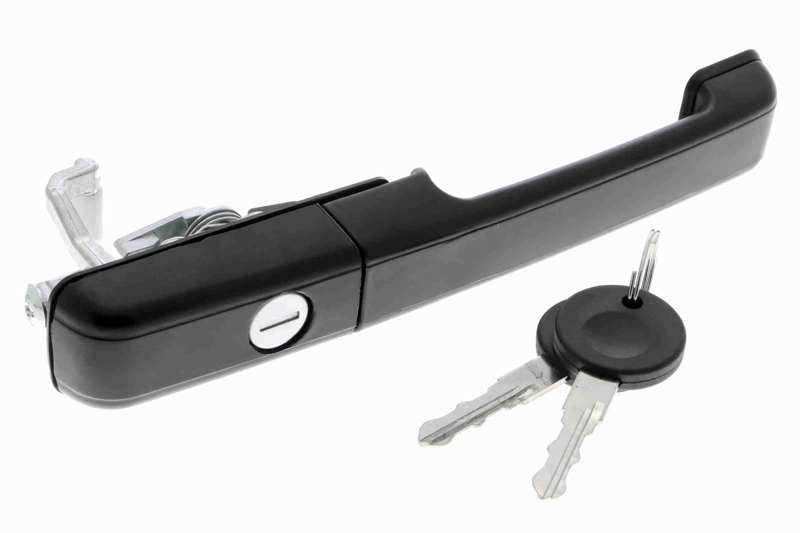 VAICO Türgriff 895360 Einbauposition: vorne rechts, Farbe: schwarz, Schließanlage: mit Schlüssel, mit Schließzylinder 1.