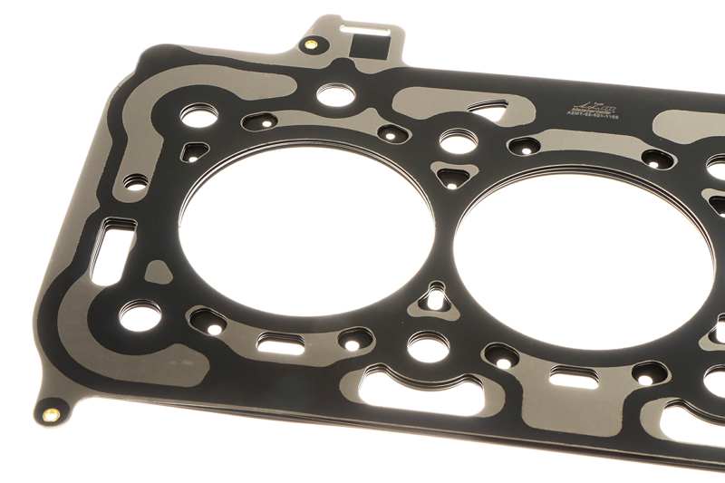 A.Z. MEISTERTEILE Cyilinder head gasket 11080288 Seal type: Sheet metal seal. Thickness [mm]: 1.2. Diameter [mm]: 85. Number of Wedges/Holes: 4
Gasket Design: Multilayer Steel (MLS), Thickness [mm]: 1,2, Diameter [mm]: 85, Notches / Holes Number: 4 1.