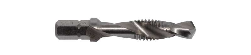 ABRABORO Gewindebohrer 11580548 Kombinierter Maschinengewindebohrer mit Schaft (6,35 mm - 1/4") aus Hochleistungs-HSS-Schnellarbeitsstahl, M6x1,00