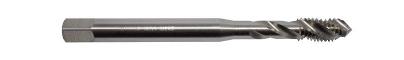 ABRABORO Gewindebohrer 11580560 Maschinengewindebohrer aus HSS-Schnellarbeitsstahl, C-Form / 35° ca. 2-3 Gewinde‚ M6x1‘00