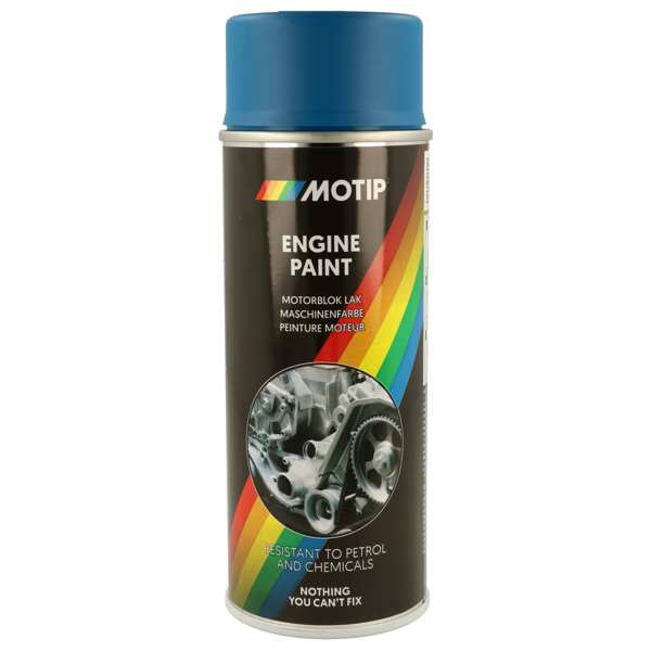MOTIP Lackierung des Motorblocks 11588322 Motorblockfarbe Spray blau 400 ml