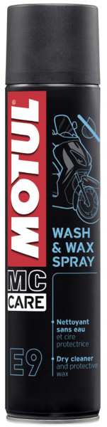 MOTUL Motorrad-Reiniger 11600158 MC CARE E9 Wash & Wax Spray Motorradreiniger, 400 ml Packung. Reinigt und pflegt ohne Wasser. Bildet einen langanhaltenden Schutzfilm.
Kann aus Gründen der Qualitätssicherung nicht zurückgenommen werden!