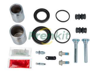 FRENKIT Reparatursatz. Bremssattel 11297347 Einbauposition: Vorderachse, Durchmesser [mm]: 40, Bremssystem: Lucas, TRW, Version: Kit+Piston+GuidePins, Vollsatz: