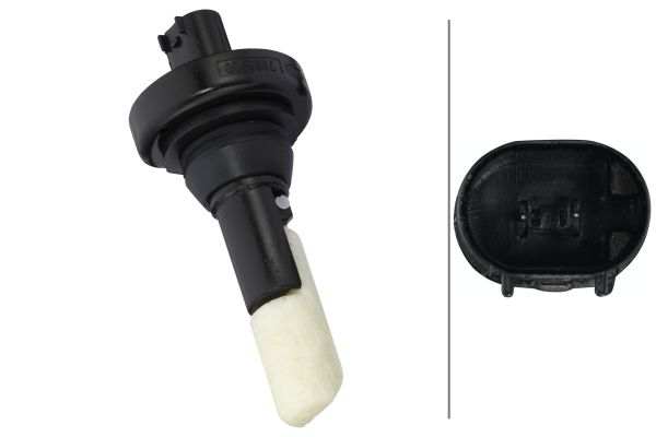 HELLA Waschwasserstandsensor 10268224 Höhe [mm]: 88,6, Ergänzungsartikel/Ergänzende Info: mit Dichtung, Spannung [V]: 8, Nennleistung [W]: 0,25, Anschlussanzahl: 2, Gehäusefarbe: schwarz, Steckerausführung: Flachstecker, Montage/Demontage durch Fachpersonal erforderlich!: 1.