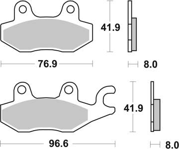 BREMBO Brake pad for motorcycle (07YA22SX)