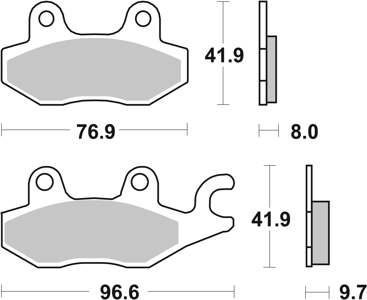 BREMBO Brake pad for motorcycle (07YA20TT)