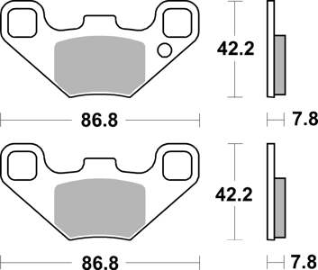 BREMBO Brake pad for motorcycle (07PO12SD)
