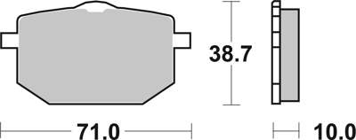 BREMBO Brake pad for motorcycle (07YA1809)