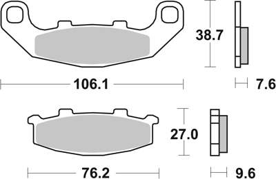 BREMBO Brake pad for motorcycle (07KA11SP)