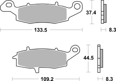 BREMBO Brake pad for motorcycle (07KA1807)