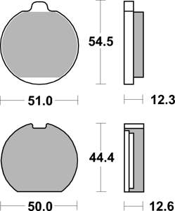 BREMBO Brake pad for motorcycle (07KA0223)