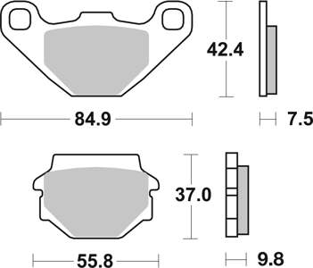 BREMBO Brake pad for motorcycle (07KS0432)
