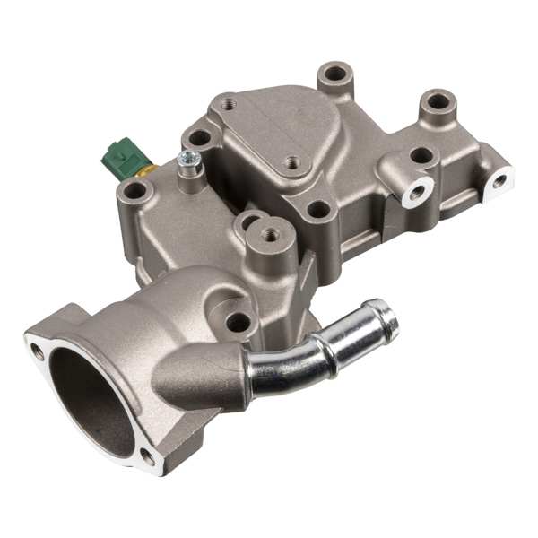 SWAG/FEBI Thermostatgehäuse 11097608 Anschlussanzahl: 2, Material: Aluminium, Ergänzungsartikel/Ergänzende Info 2: mit Sensor, Ergänzungsartikel/Ergänzende Info: mit Kühlmitteltemperatursensor 1.