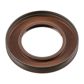 SWAG/FEBI Transmission gear seal 877521 Thickness [mm]: 7, Inner Diameter [mm]: 30, Outer Diameter [mm]: 50, Colour: black, Material: FPM (fluoride rubber), Fitting Position: Inlet 2.