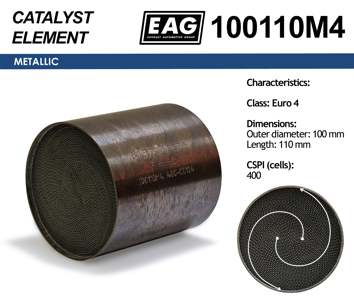 EAG Catalytic converter insert (universal)