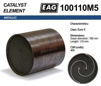 EAG Catalytic converter insert (universal)