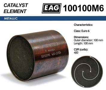 EAG Catalytic converter insert (universal)